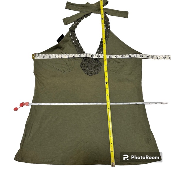 BCBG MAXAZRIA NWT Sage Halter With Embroidery SZ L - Picture 4 of 8